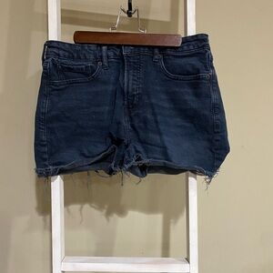 Women's Black Denim Shorts. Old Navy. High rise OG stretch. Size 8
